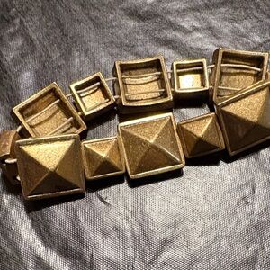 J. Crew Gold Square Link Bracelet